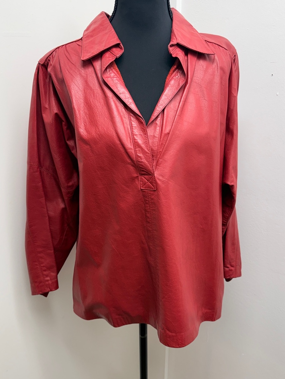 Vintage Red Geniune Leather